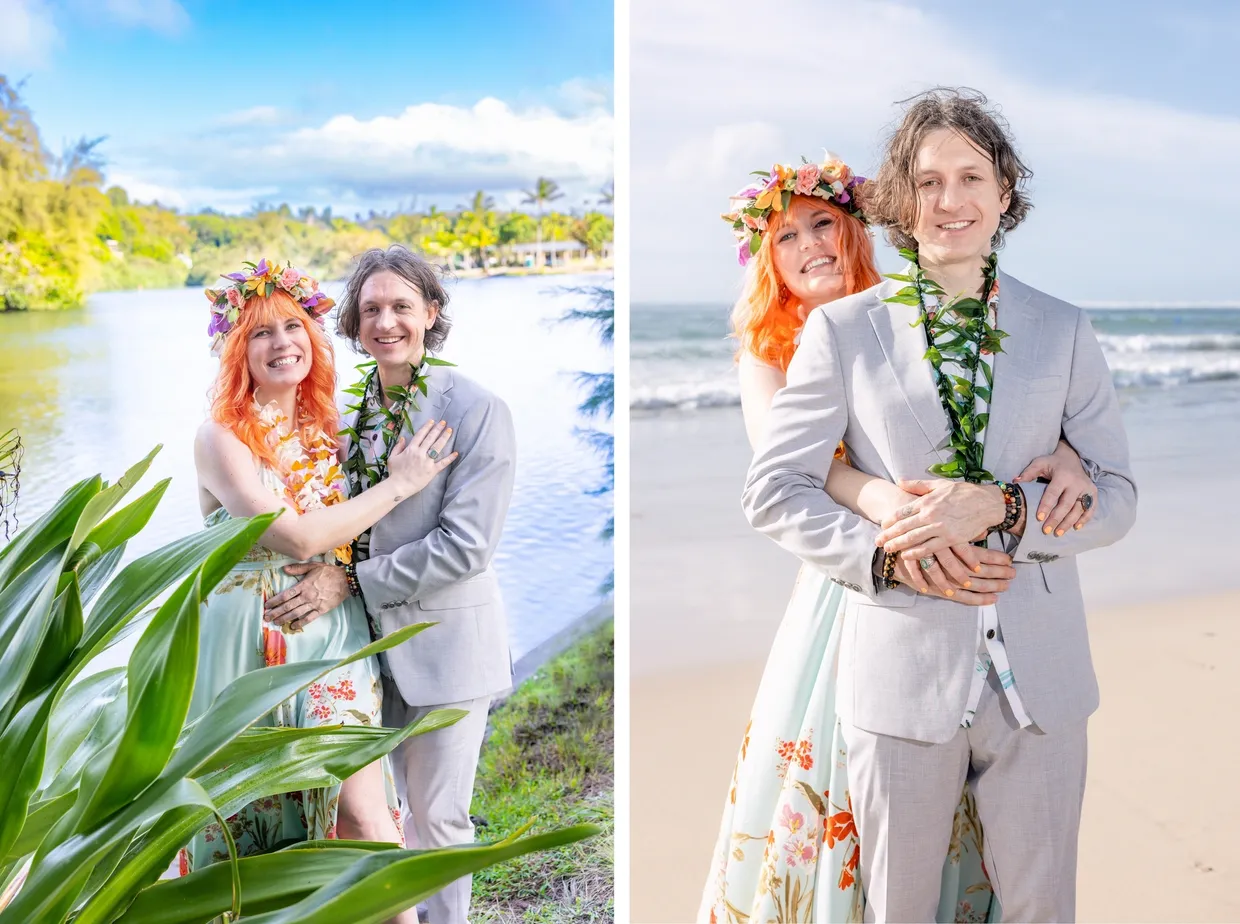 Beach portrait session